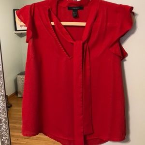 Red blouse